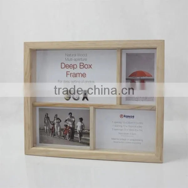 Customize home decoration wooden photo picture frame for sale W09A012