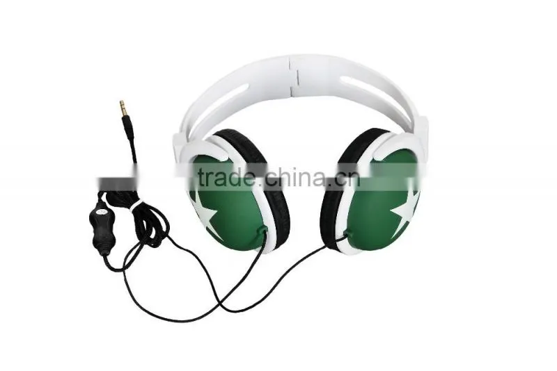2016 New fashion mix style headphones with volume control