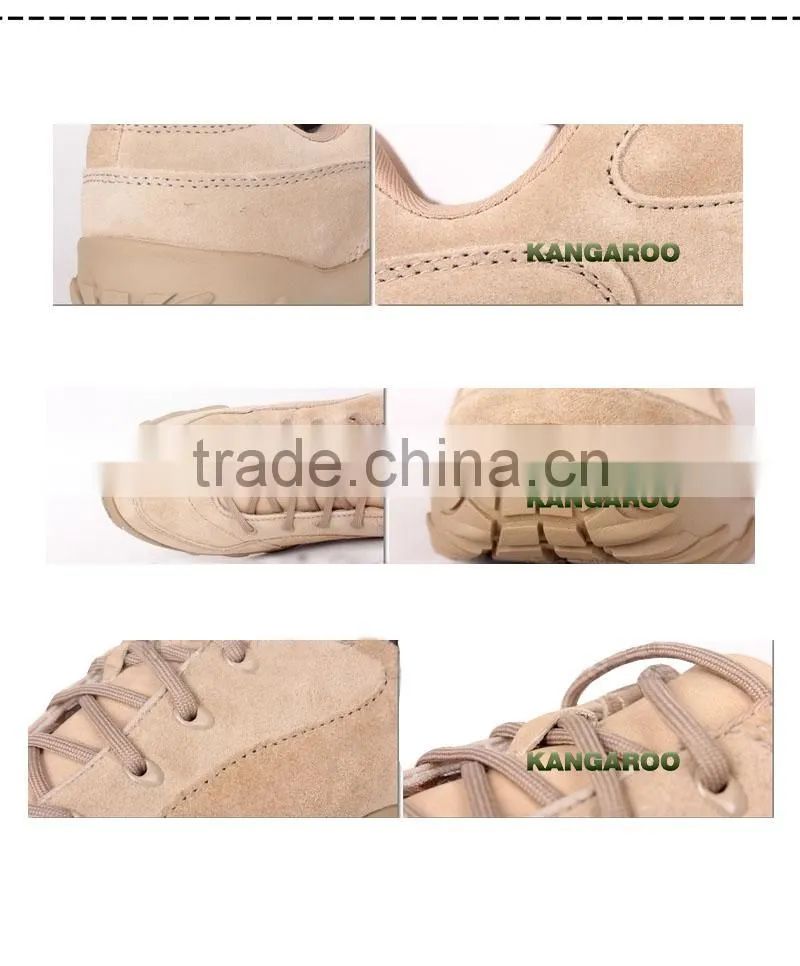 Low Cut Rubber Military Desert Laced Boots For Men