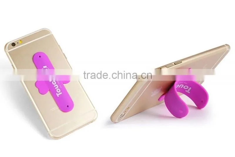 High quality 3M adhesive Silicone mobile phone holder for cell phone