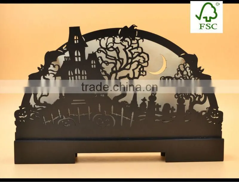2016 custom christmas wooden light crafts