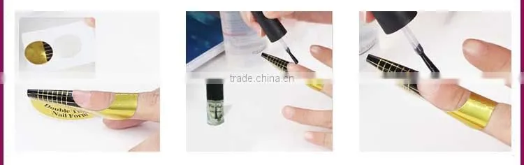 Newair Professional 500 pcs big C shape gel Nail Accessories forms
