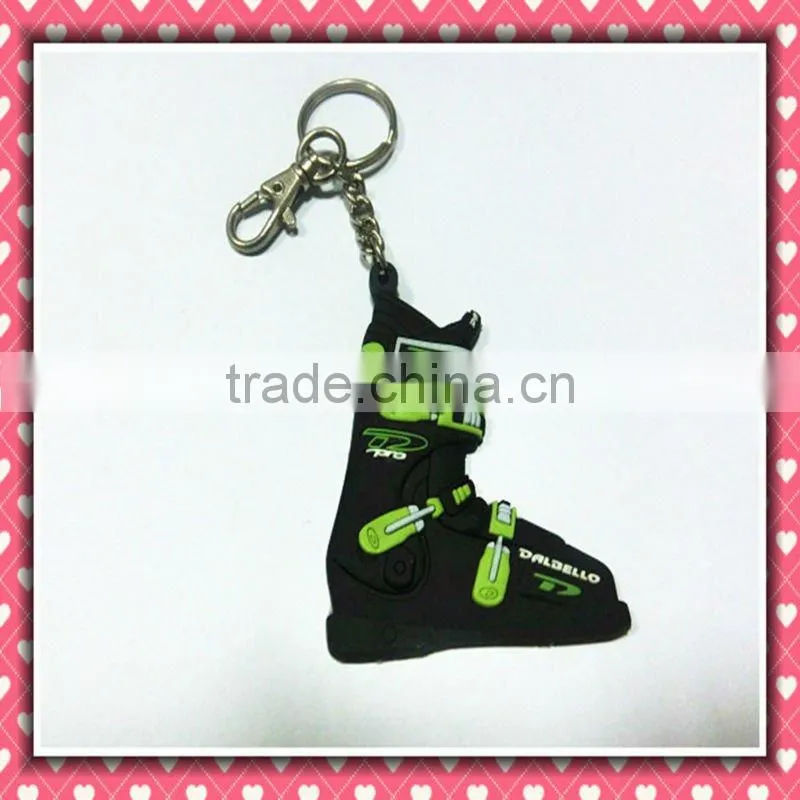 Wholesale high quality silicone rubber keychain