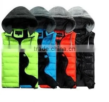 New Arrival Winter Sleeveless Women'S Hooded Lady Fashion Casual Waistcoat Shiny Vest Down-Padded JACKET