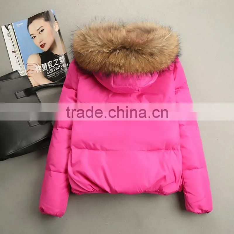Latest Fashion Winter Short Down Jackets Woman Down Jacket Parka Winter 2016