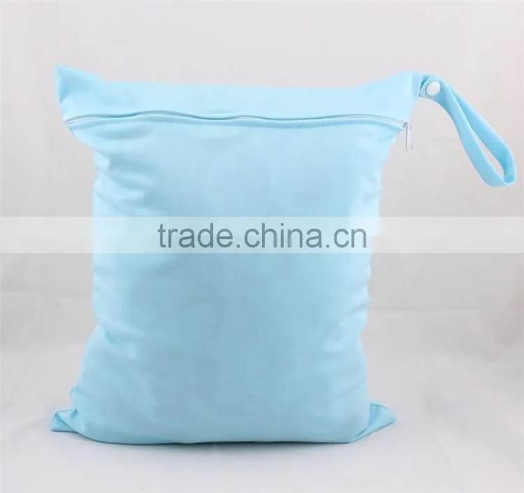 Wholesale zipper diaper bag and waterproof wet bag for baby diaper