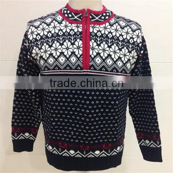 Mens jacquard sweater