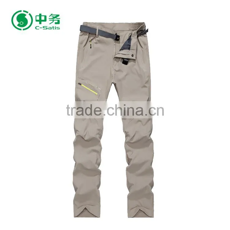Top Quality Comfortable Durable Italian Style Outdoor Khaki Climbing Pants for Men