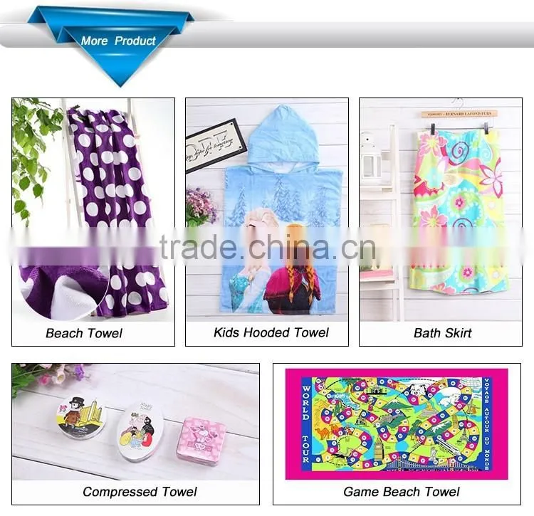 Custom logo shape travel compressed face towel