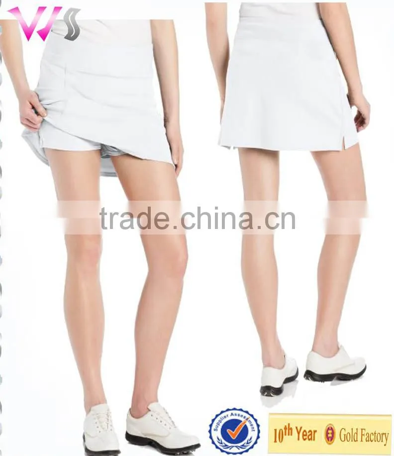 Custom Tennis Skirt With Pockets Girls Womens Elastic Waist Sports Skirt
