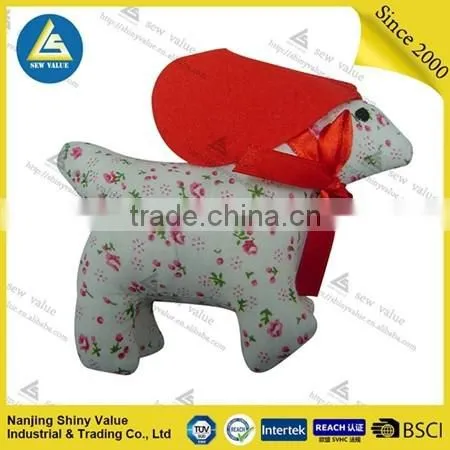 100% cotton dog pin cushions with small flora for sewing work