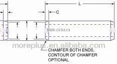 Made in Taiwan Steel, Stainless Steel, Copper Standard or Non-Standard DIN1481 Slotted Spring Pins