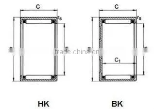 3V1-60211-0 HK1516 Drawn cup needle roller bearing for motorcycle