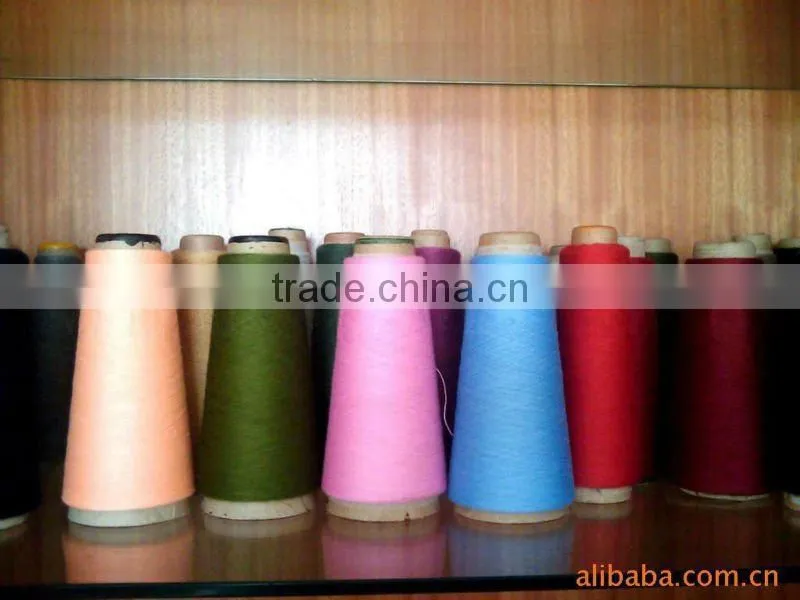 recycled polyester spun yarn 18S/1, 20S/1, 24S/1,30S/1, 32S/1, 40S/1