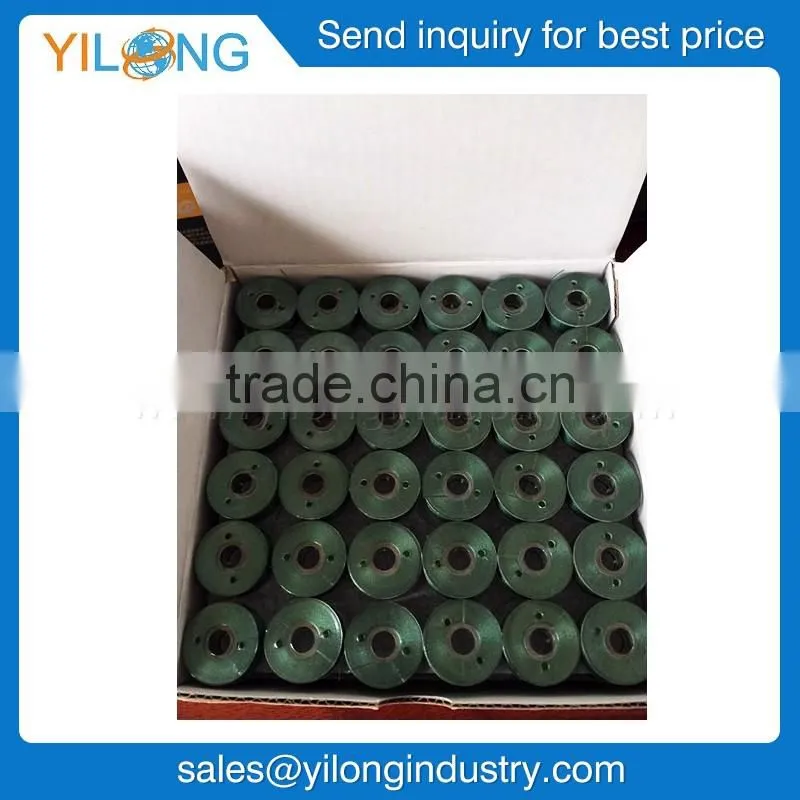 Plastic side colorful prewound bobbins