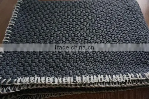super soft cotton/polyester acrylic knitted baby blanket