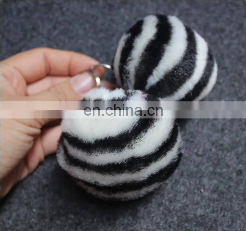 alibaba faux fur product and accessory supplier zebra fake fur ball