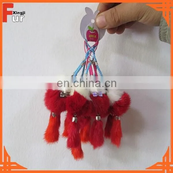 Fur Accessory Mink Fur Keychain