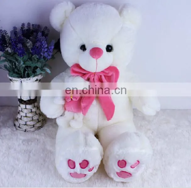 HI EN71 valentine best gift big soft white lovely teddy Red heart large stuffed toy animals