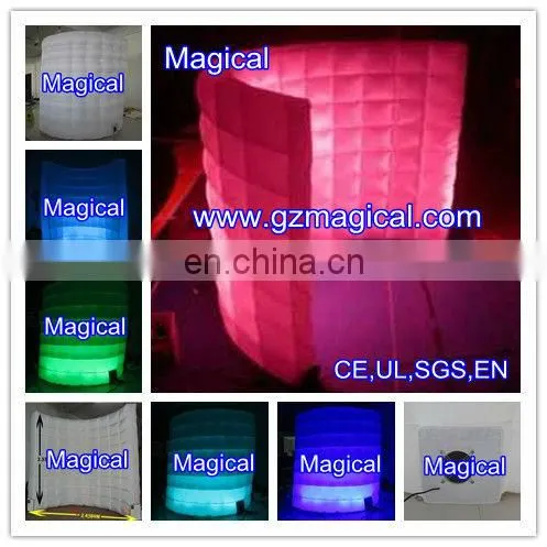 Inflatable air wall with LED light for stage/ air wall for party
