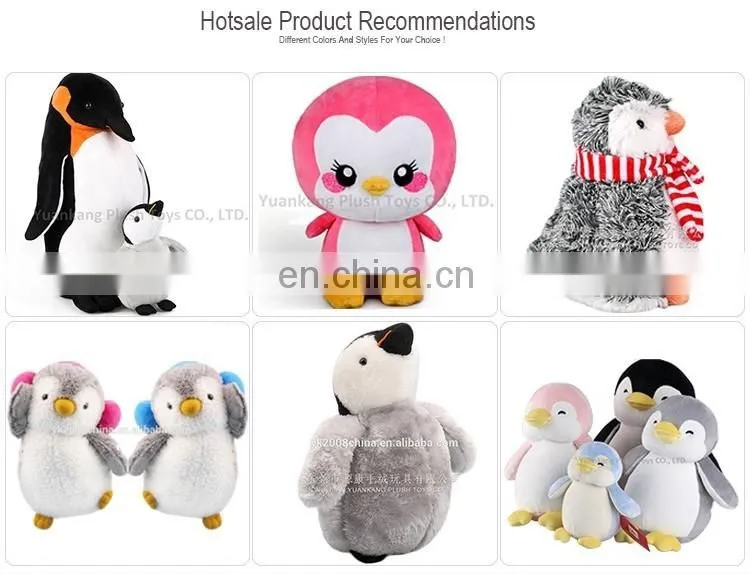 2016 Christmas Promotional 20cm Custom Soft Toy Plush Penguin Toy with Hat and Scarf