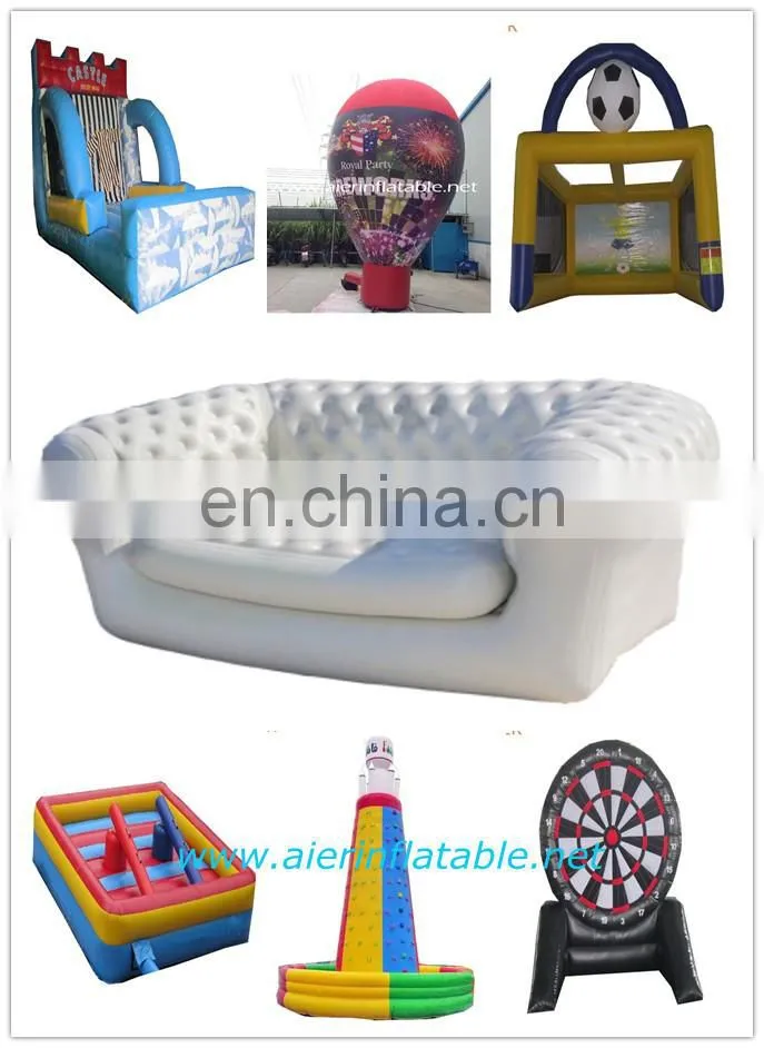 Palm tree inflatable playground with climbing mountain