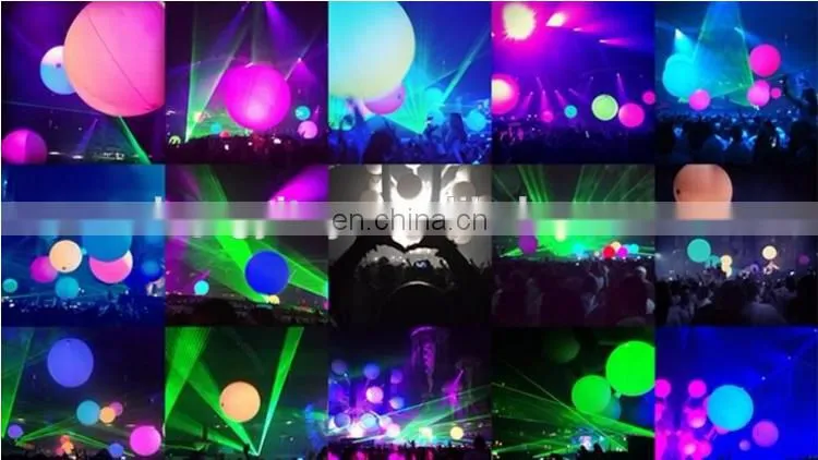 A Set Of Solar System Nine Planets Inflatable LED Planets Light Helium Balloon