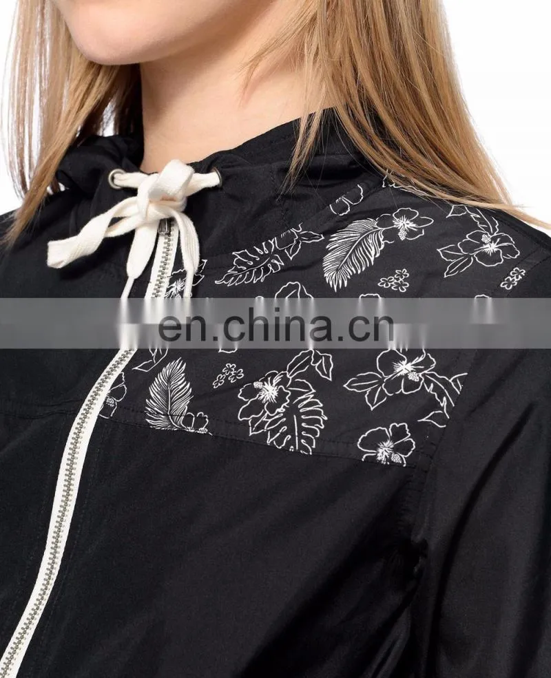 Custom Men Flower printed windbreaker/Fashion Sublimation Printed jacket