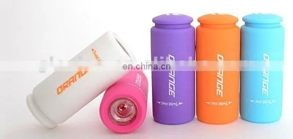 Creative item! USB rechargeable led torch light colorful portable led torch light with keychain