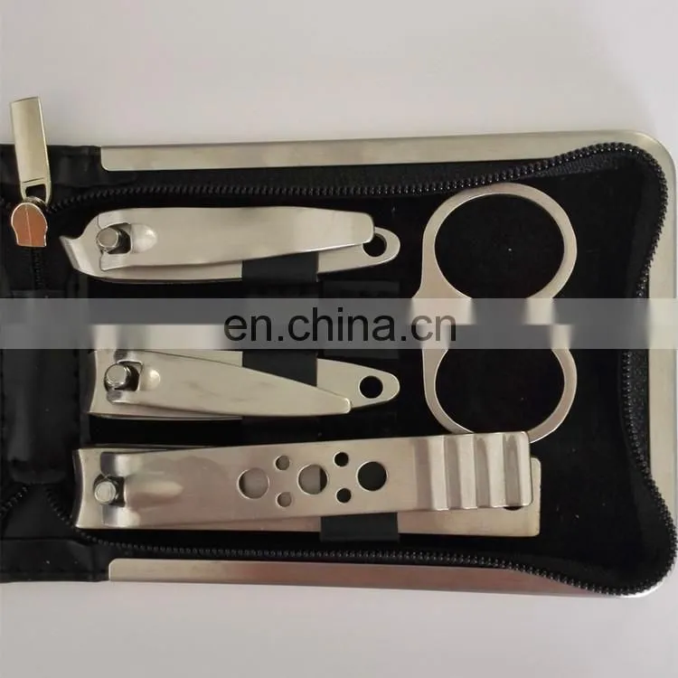 Factory Outlet High Grade Manicure Scissors set Stainless Steel silver polished Nail Clippers