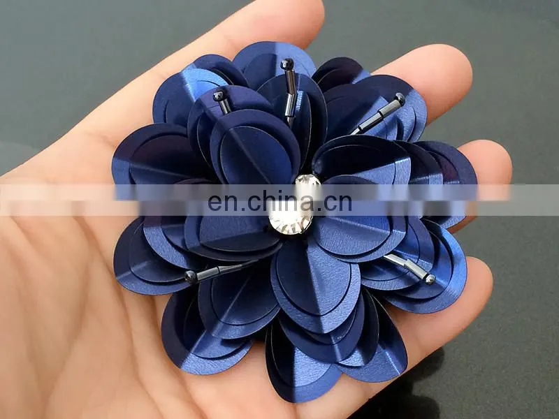 Wholesale Customized Pearl Rhinestone Sequin Flower Patches