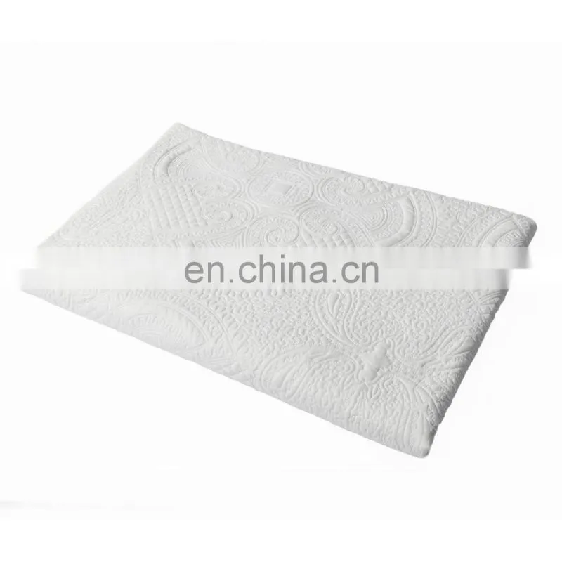 All Weather Embossed Detail Washable Quilt 106" L x 70" W and 1 Pillowcase 20x28 Inch Bedding Set