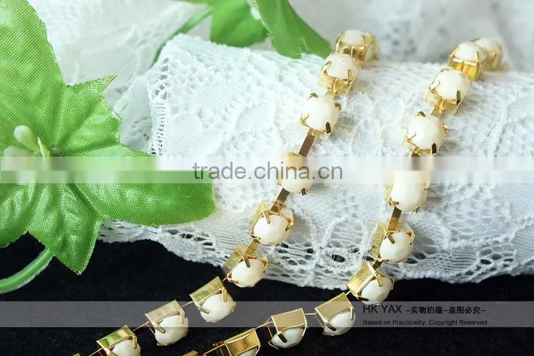 Y1118 china A quality crystal rhinestone cup chain;crystal cup chain trimming;cheap crystal cup chain