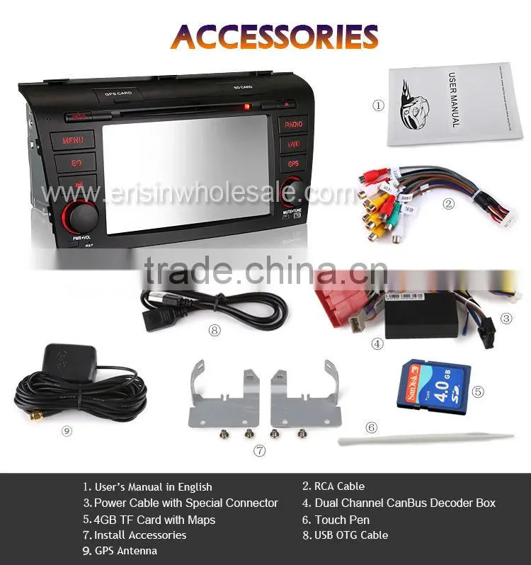 Erisin ES7638M 7" Touch Screen Car Media Player Bluetooth