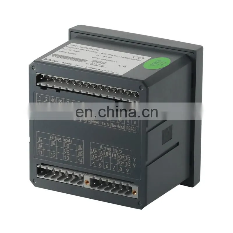 Acrel digital ammeter AMC72L-AI3/M 1 way 4-20mA analog output three phase current meter with CE