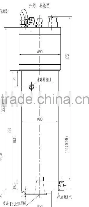 best cnc carving router spindle ATC 1.5kw water cooled spindle automatic tool change collect ISO20