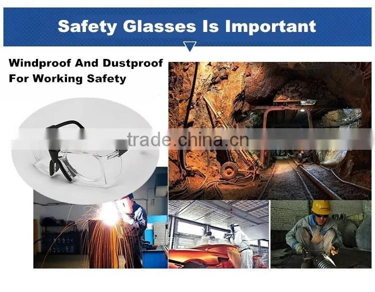 Made in China wholesale high impact resistance safety glass eye safety glasses with myopia frame insert