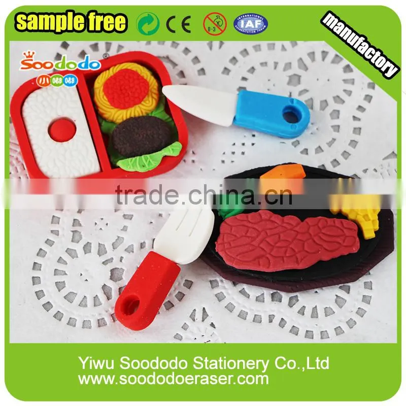 Promotional 3D Cook Eraser Gifts For Kids