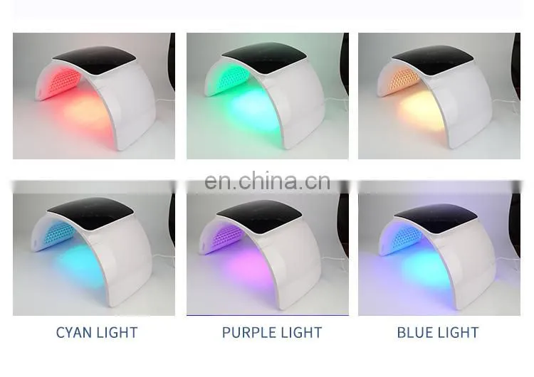 Factory PDT Therapy Facial Care Beauty Instrument 6 Colors Light Whitening And Rejuvenating Acne Foldable LED Light Skin Care