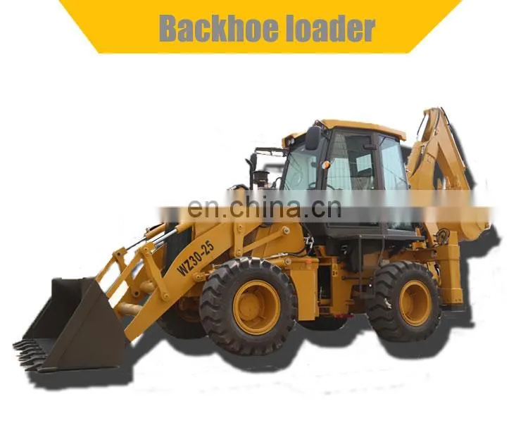Rural Road Construction Agricultural use 4WD Compact Efficient Multi-purpose Backhoe excavator loader retroexcavadora 4x4