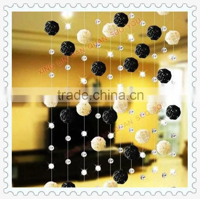 personalized colorful weaving rattan christmas ball