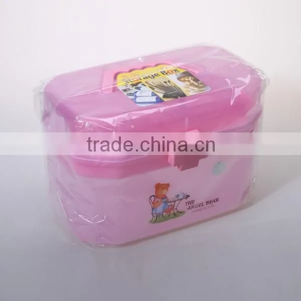 Pink Clear Plastic Family Healthy Box