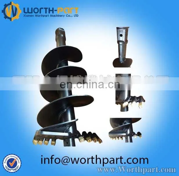 Excavator Auger For Earth Drilling Earth Drilling Machine