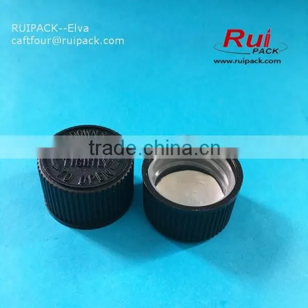 24mm child proof cap, plastic CRC cap, child proof cap for pill bottle