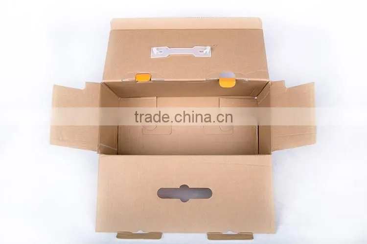 Custom Printed Folding black cardboard corrugated carton box