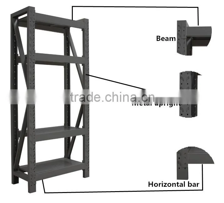 Home Storage Furniture 5 Tier Steel Shelf Home Storage Rack, Metal Storage Shelf