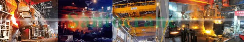 Iron steel casting double girder overhead crane for sale