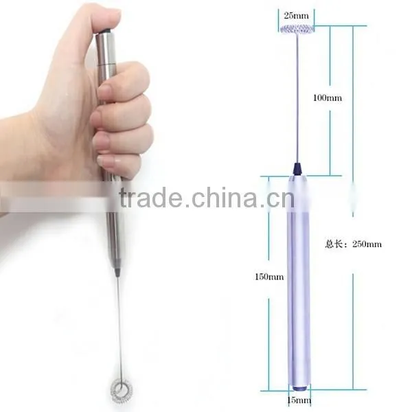 LFGB,FDA,CE Coffee Latte & Cappucino One Touch Handheld Milk Frother Handy electric milk frother