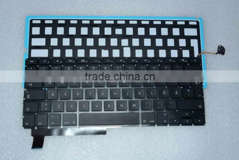 Popular Swedish Design Laptop keyboard Replacement LED Backlight For Macbook Pro A1286 2008-2012