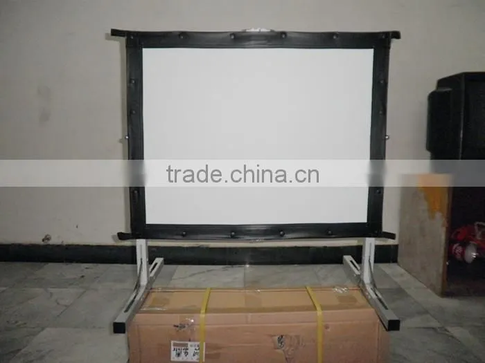 Wholesale Outdoor Metal Screen/Floor Fast Fold Portable Screen/Floding Projector Screen